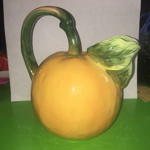 Haldon Group Pitcher 7.5" 1982 Orange Shaped